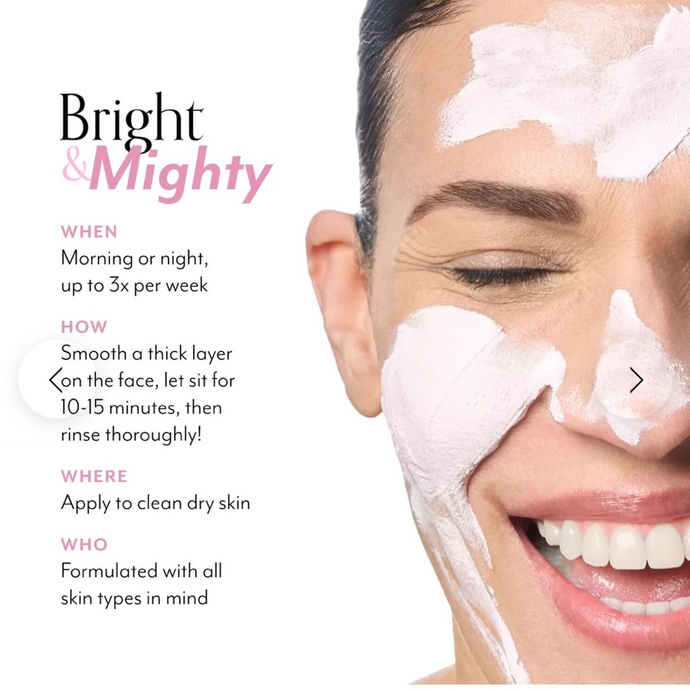 Bliss Mighty Marshmallow Bright & Radiant Mask - Pink and White - Picture 6 of 7